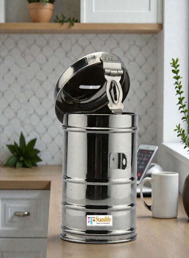 Standify® 1500ML Big Money Bank_A Stainless Steel Money Box Heavy Duty Bachat Gulak for Kids & Adults Unbreakable Piggy Bank. - Image 1